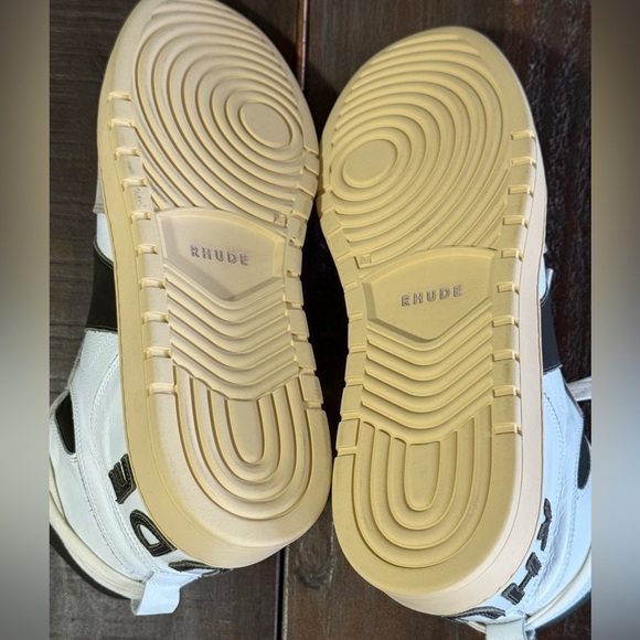 Rhude Rhecess High Sneakers Men’s Size 12 Designer Luxury Streetwear NEW IN BOX - Picture 5 of 7